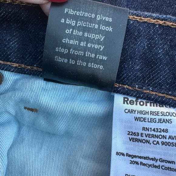 Reformation
Women's Blue Cary High Rise Slouchy Wide Leg Jeans - Picture 13 of 14